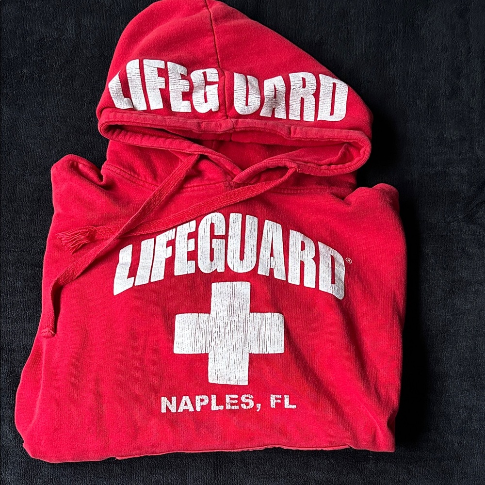 Red Women's Lifeguard Hoodie